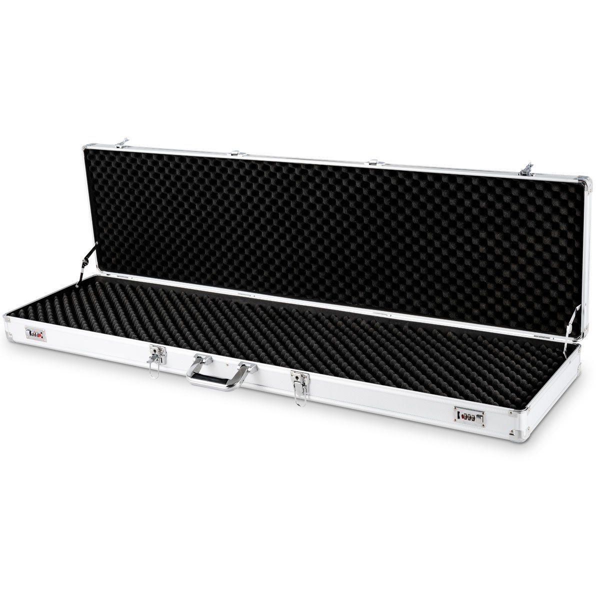 COSTWAY Maletín para Pistola de Aluminio con Mango Bloqueo de Contraseña Llave 134x35x12cm Pistola Caja