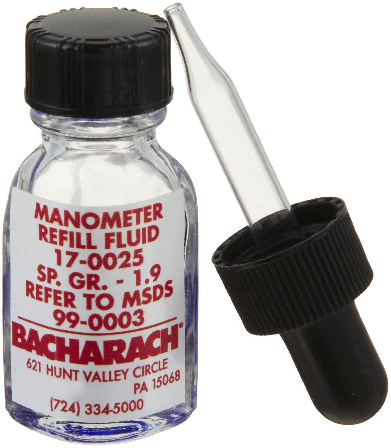 Bacharach 0017-0025 Replacement Fluid for Manometer