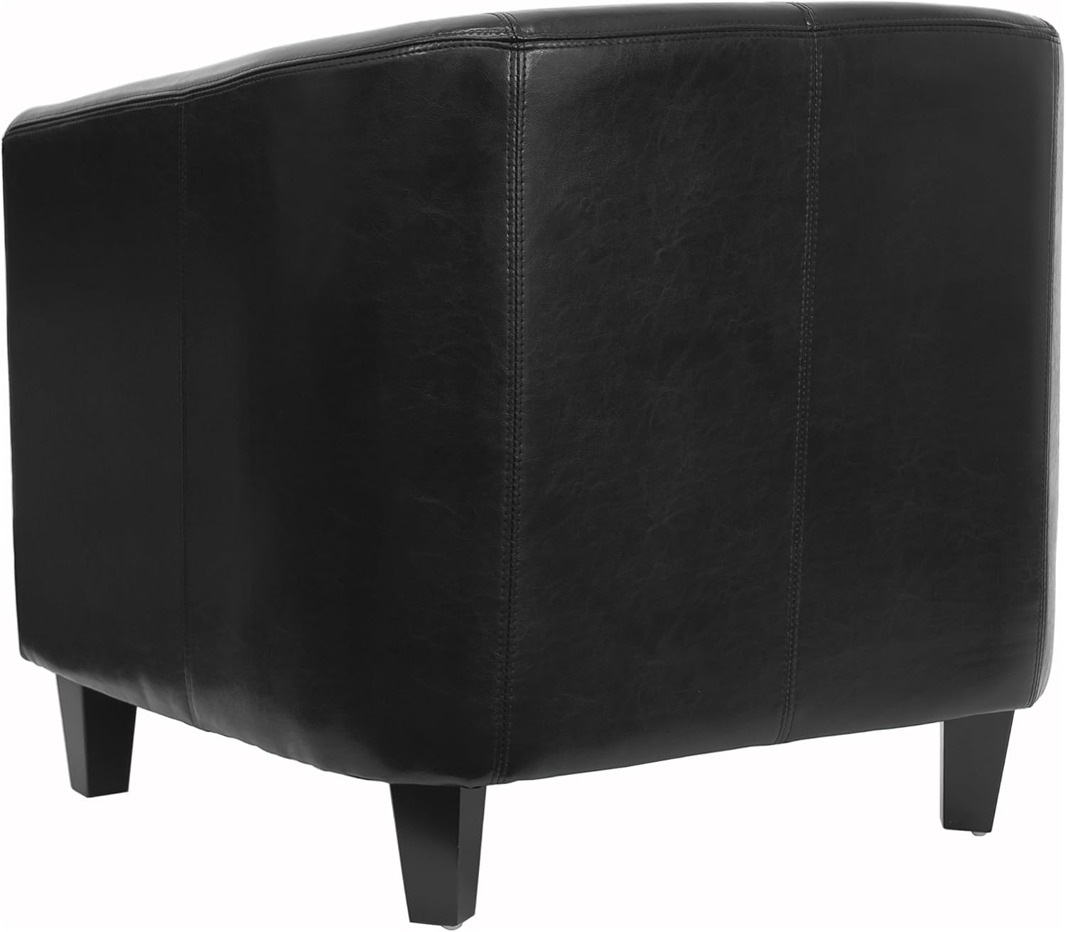 EMMA + OLIVER Black LeatherSoft Lounge Chair