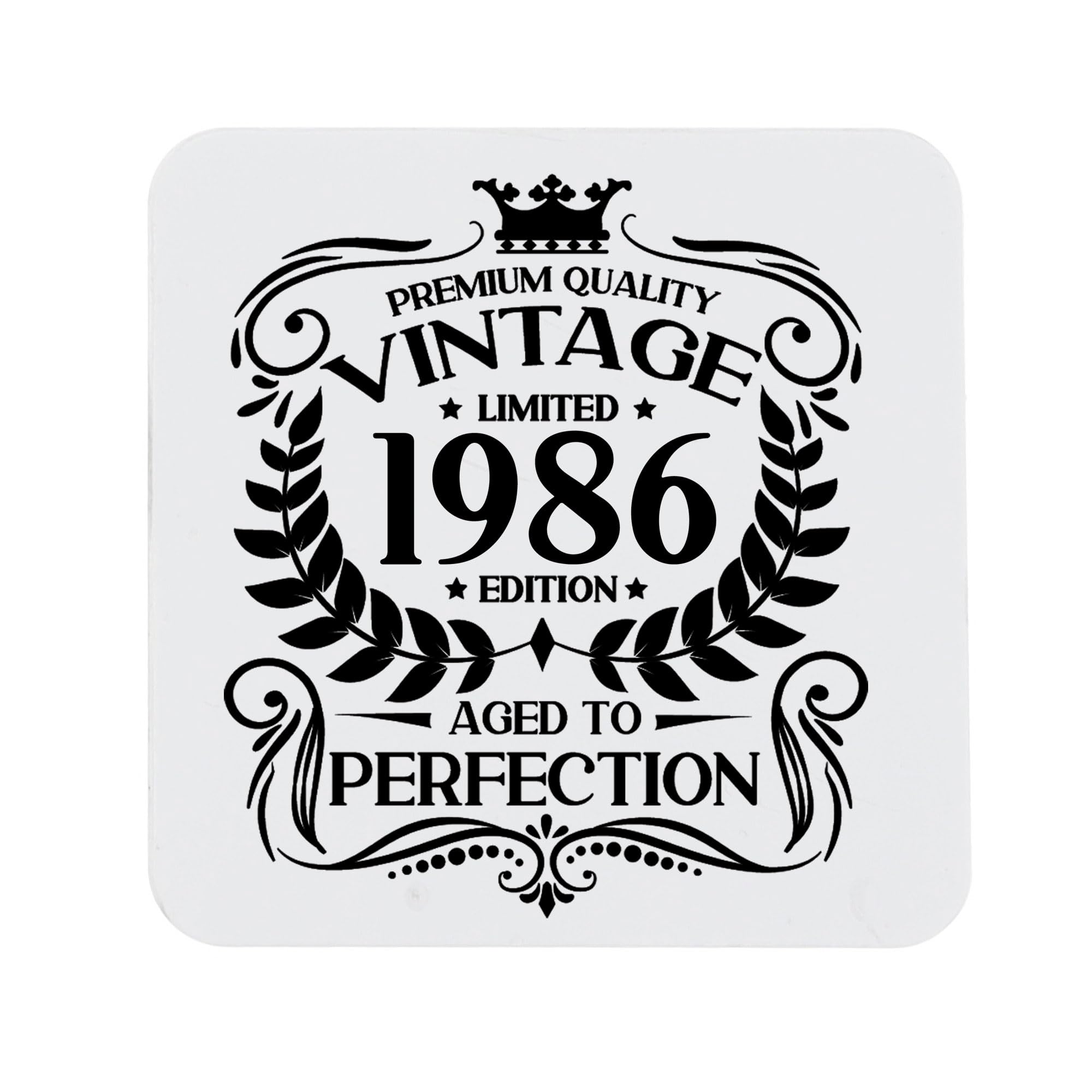 80th Birthday Gift for Men Vintage 1946 Aged to Perfection Engraved Slate Coaster Present for 80 Year Old Etched Natural Slate Placemat (Round Slate) — view 193