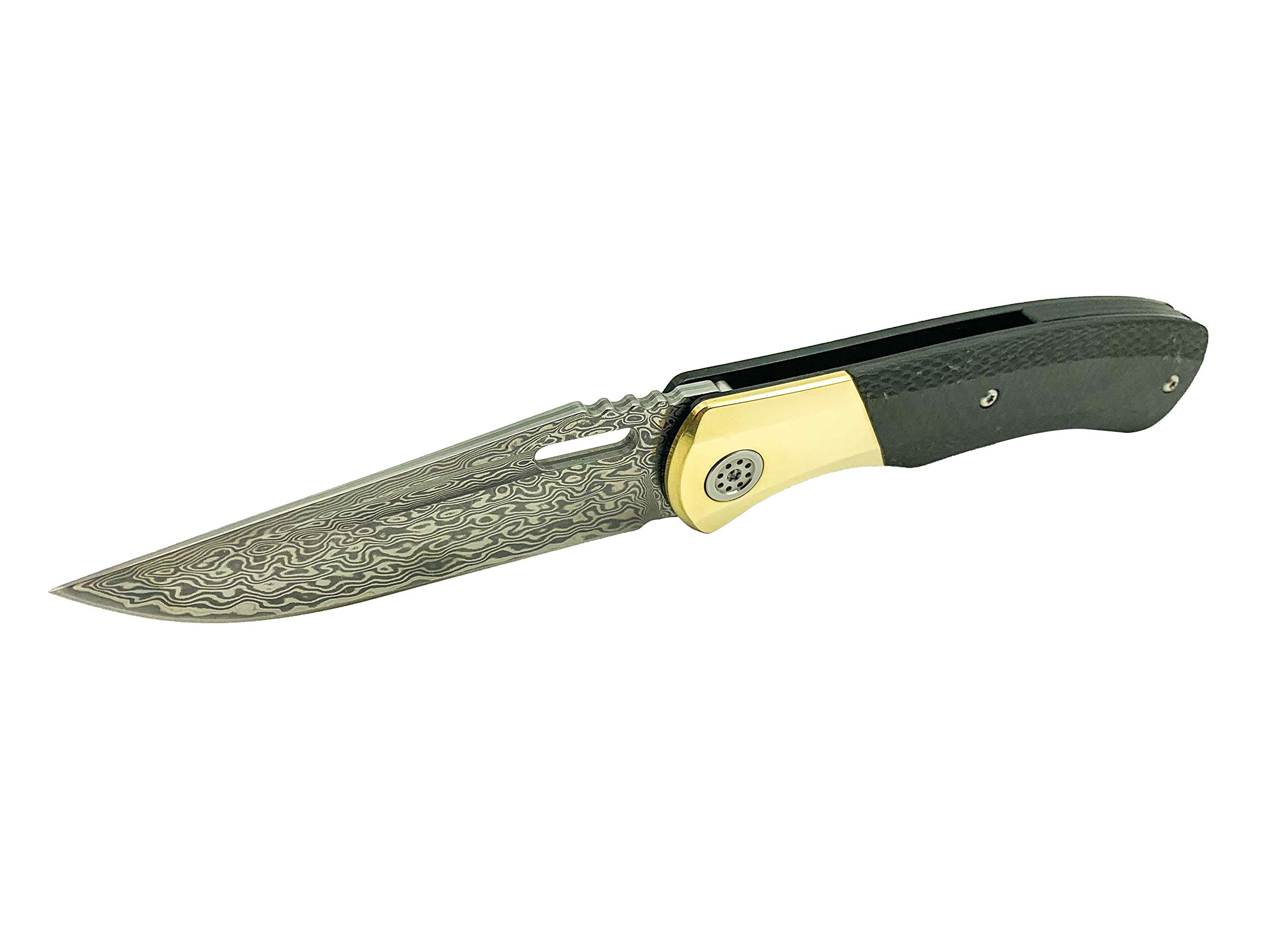 Bastion Gear Baron Folding Knife EDC Damascus Steel Folding Pocket