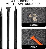 Vista 6 de Herramienta de raspado de plástico de fibra de carbono, 9 piezas de herramienta de raspado pequeña, herramienta de raspado de plástico multiusos