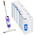 10 Count Swiffer Wet Pad Refills for Swiffer Power Mop Multi-Surface Cleaning, Made from Eco-Friendly Plant Fiber for Effective Cleaning