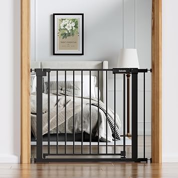 Babelio Baby Gate for Stairs No Drilling, PressGuard, 36-41 in Dog Gate