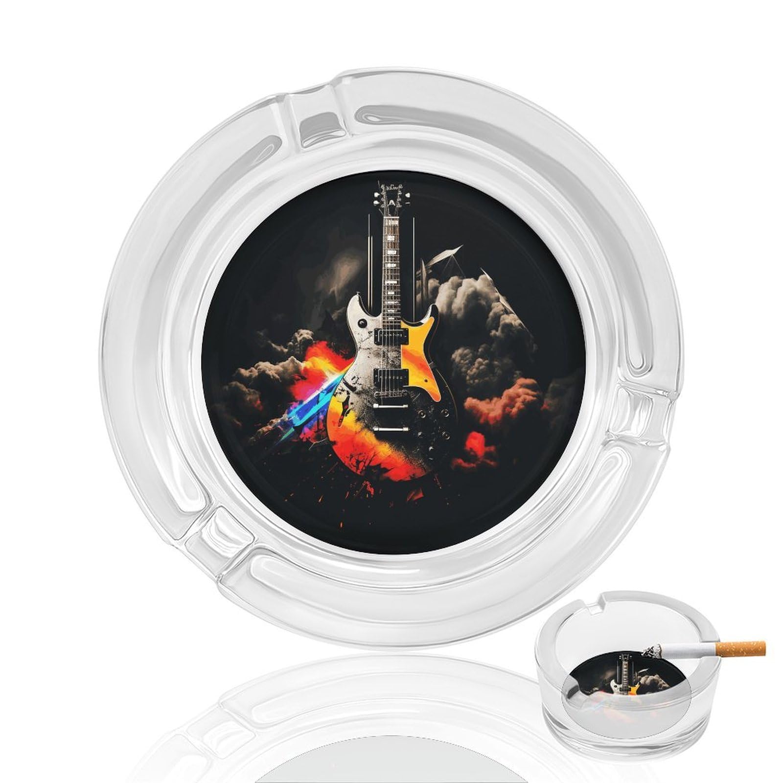 Cendrier en verre de musique rock : le cadeau idéal pour les passionnés