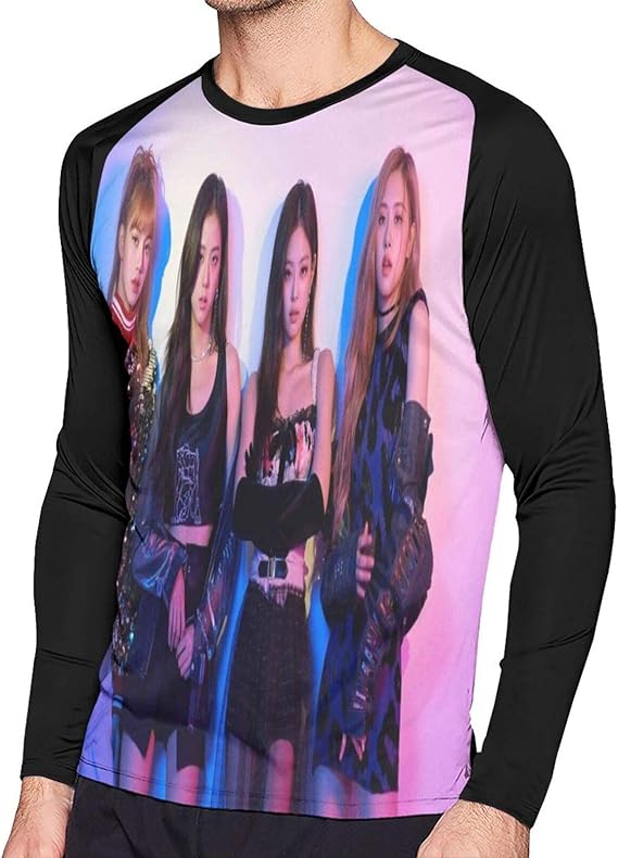 Amazon Co Jp メンズ 長袖 Tシャツ Blackpink 4 Tシャツ メンズ 春 秋 冬服 インナーシャツ メンズ Tシャツ 長袖 吸水速乾 防菌防臭 クセになる肌触り 快適 カジュアル 丸首tシャツ ファッション