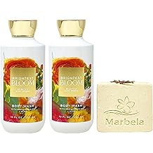 Bath & Body Works Brightest Bloom 2 Body Washes with a Creamy Rose Bar Soap