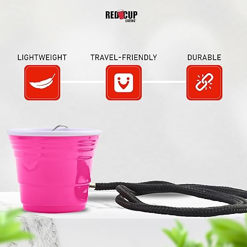 Miniatura 3 de Red Cup Living Vaso de chupito rosa  Juego de mini vasos cortos de 2 onzas para whisky, tequila, vodka con base pesada  Vaso de chupito reutilizable