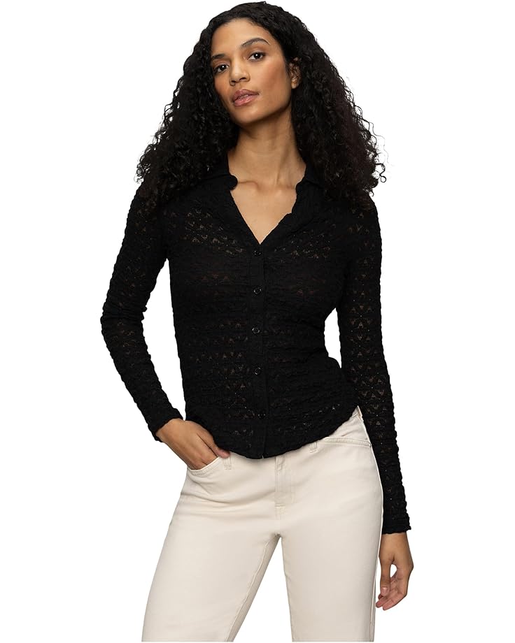 Sanctuary Dreamgirl Lace Button-Up - Main View