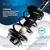Vista 74 de Detroit Axle - Kit de suspensión delantera de 10 piezas para Chevy Aveo Aveo5 Pontiac G3 Wave 2 Ready Struts Assembly 2 Enlaces de barra