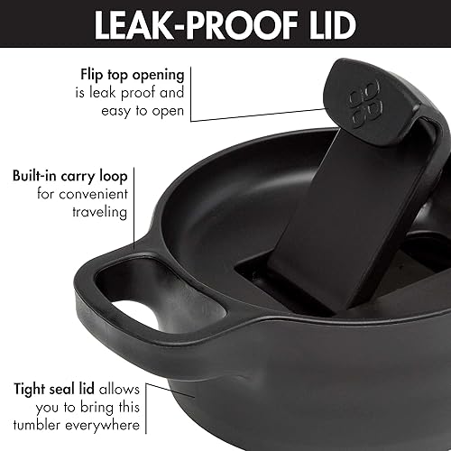 Miniatura 8 de Primula Press and Go - Máquina de té helado, vaso de viaje, botella infusora, tapa abatible a prueba de fugas con asa de transporte, apta para