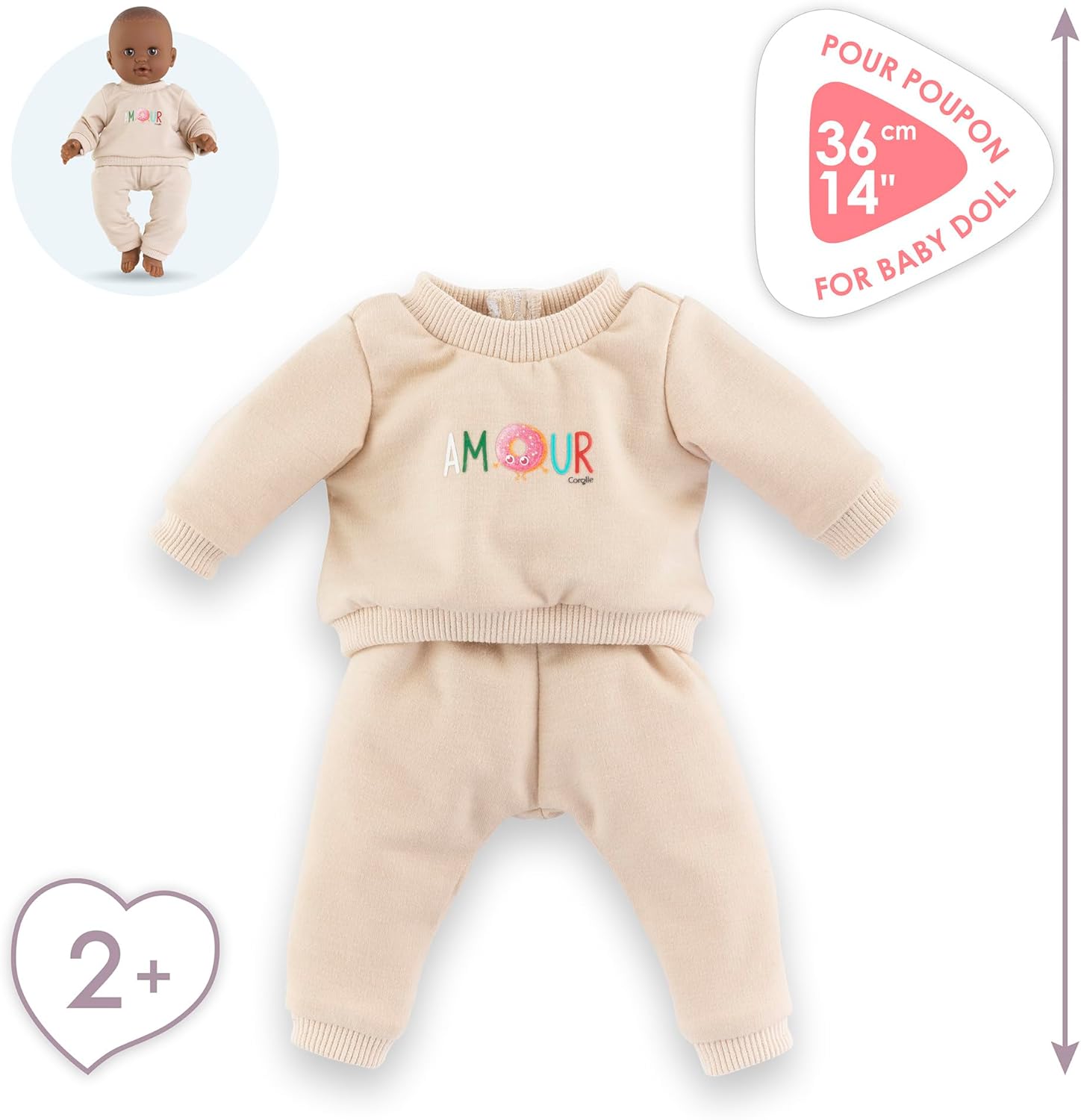 Corolle - Jogging Beige, Clothing, for Doll 36 cm, 9000141900
