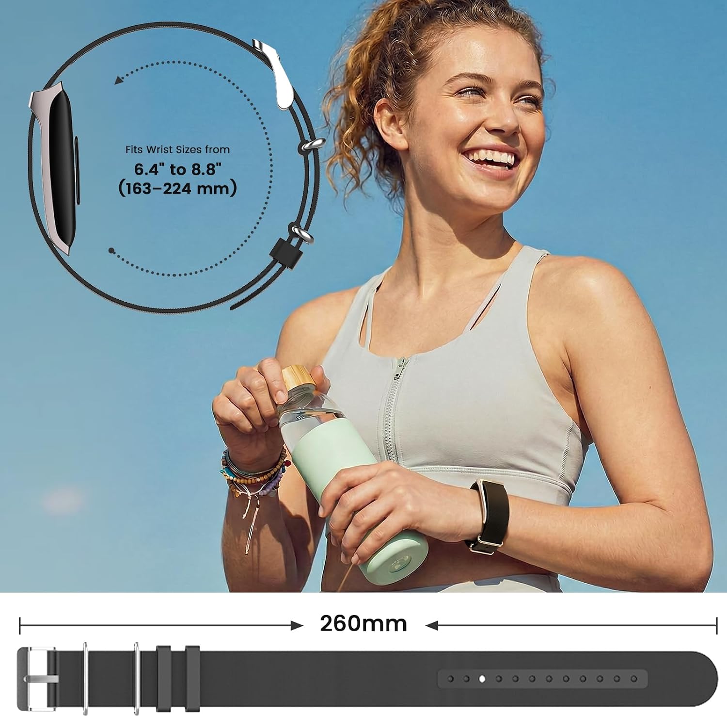 Silicone Band Compatible with Hume Band Replacement, Soft Adjustable Wristband for Secure Daily Wear image 4