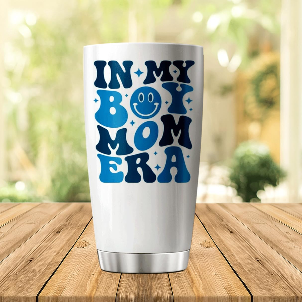CUBICER In My Boy Mom Era Retro Design Stainless Steel Tumbler 20 Oz Gift For Moms Trendy Life Travel Mug Bottle Outdoor Iced Insulated Cool Coffee Tea Heat Drink Hot - Image 3