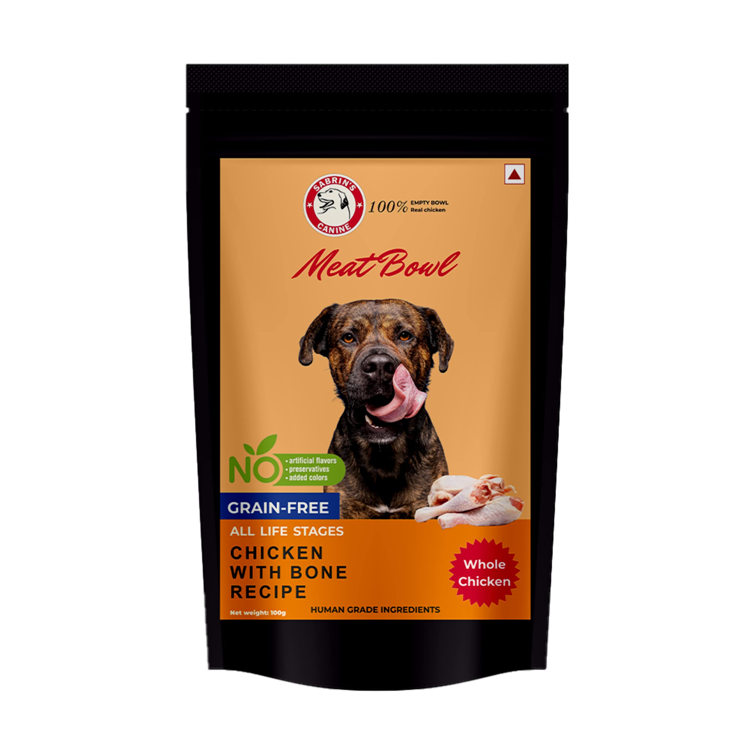 SABRINS CANINE Meat Bowl - Instant Meal - Ready to Feed - Whole Chicken Recipe - No Preservatives - Human Grade Ingredients - Instant Food in 15 min - for Dogs (100g Pack) 100g = 500g Raw Chicken. (B0BY318JL5) Amazon Price History, Amazon Price Tracker