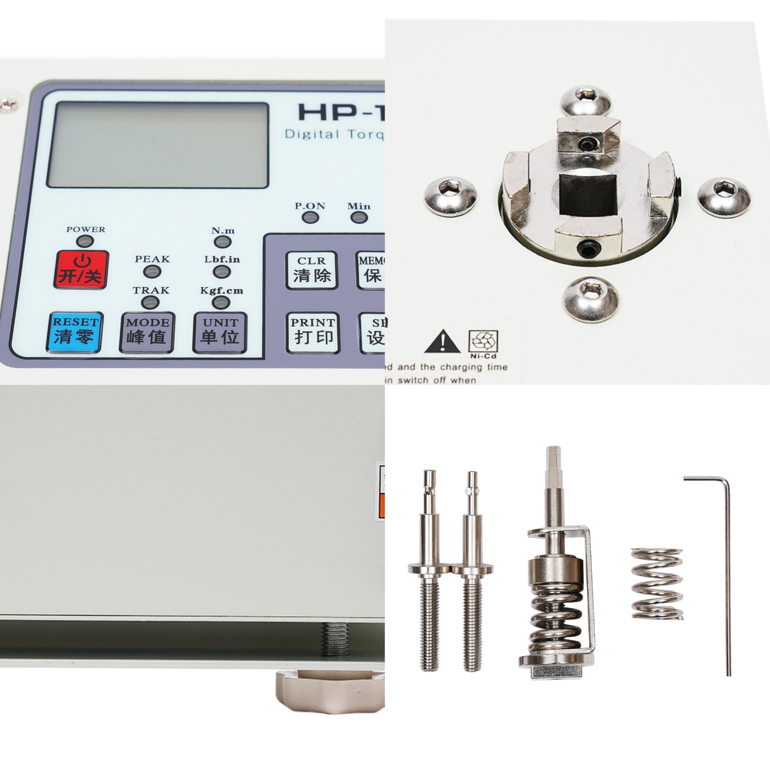 Testeur de couple numérique avec interface Rs-232, testeur de couple avec écran LCD, moteur de haute précision pour tournevis électrique/pneumatique