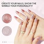 SUPWEE 2PCS 15ML Magnetic Cat Eye Gel Nail Polish, Nue Rose Cateye Gel Polish Crystal Glitter Shimmer Effect Tremp Off Manucure