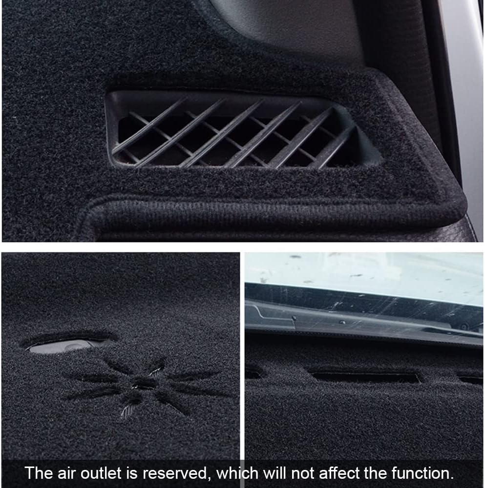 Rifoda Dash Board Cover Fit for Honda CRV CR-V 2022 2021 2020 2019 2018 2017 Dashboard Cover Mat Non-Slip Pad Carpet Sunshield Protector (Black Edge)