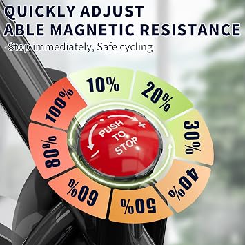 FITNESS Exercise Bike, Quiet Belt Drive Stationary Bike for Home with 0-100 Resistance & App, 300 LB High Carbon Steel Training Bike, Indoor Cycling Bike with Tablet Holder and Heart Rate