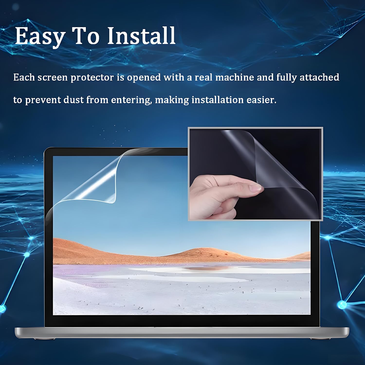 2 Pack 15.3-Inch Anti Glare Screen Protector for Lenovo Chromebook Plus 15",Yoga Pro 7i Aura Edition 15",IdeaPad Slim 3i/5x/7i Aura 15",Lenovo Legion 5/5i 15",ThinkPad X9 15" Laptop,5H,Anti-Scratch