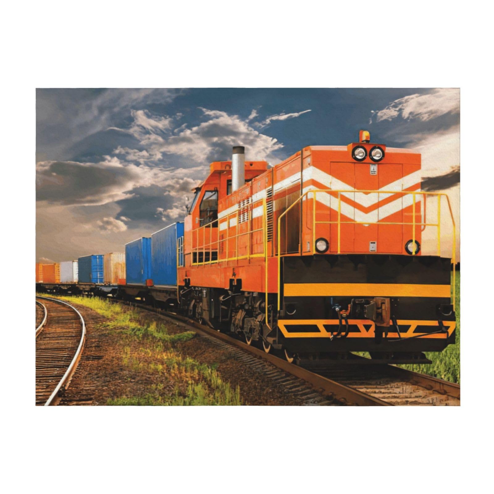Couverture de lit train de marchandises en microfibre légère EdWal