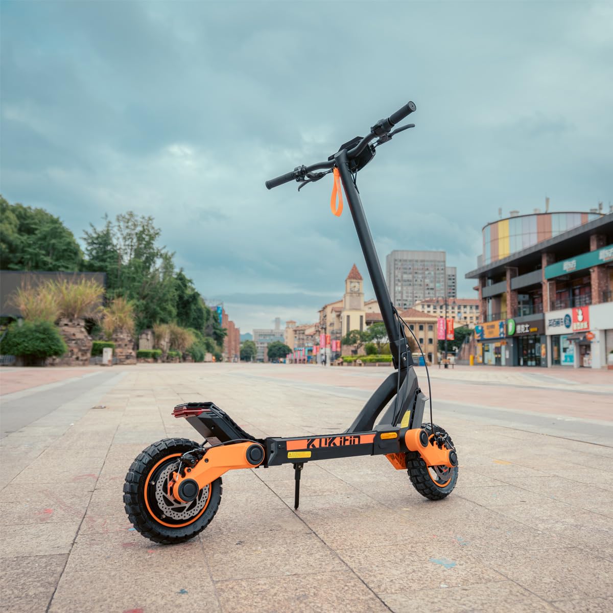 KuKirin G2 Monopattino Elettrico Adulto Pieghevole, Batteria 48V 15.6Ah, Autonomia fino a 55 km, Pneumatici Tubeless 10 Pollici, Doppia Sospensione, Doppio Freno a Disco