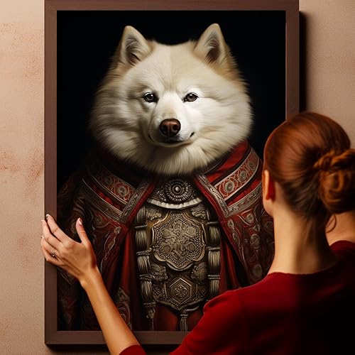 Miniatura 1001 de Thuan Chow Chow Retrato de mascota con disfraz real de perro en un disfraz retrato de perro con vestimenta Retrato medieval de mascota retrato