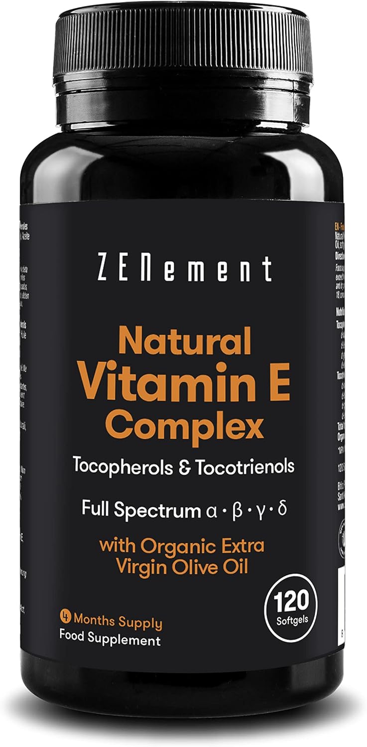 Natural Vitamin E Complex, Tocopherols & Tocotrienols, 120 Softgels