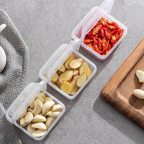 Miniatura 5 de Garneck Caja de queso - Contenedor de queso en rodajas para refrigerador - Caja de almacenamiento de rebanadas de queso con bloque de mantequilla -