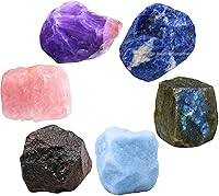 Vista 30 de Amazing Gemstone Cristales para el período agradable del ciclo menstrual menstrual, juego de 6 piedras de sangre, cuarzo rosa, piedra lunar
