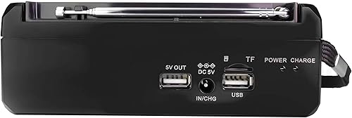 Miniatura 10 de QFX R-37 6-Band (AM, FM, SW1 - SW4) Linterna LED Bluetooth Radio solar (modelo 2021)