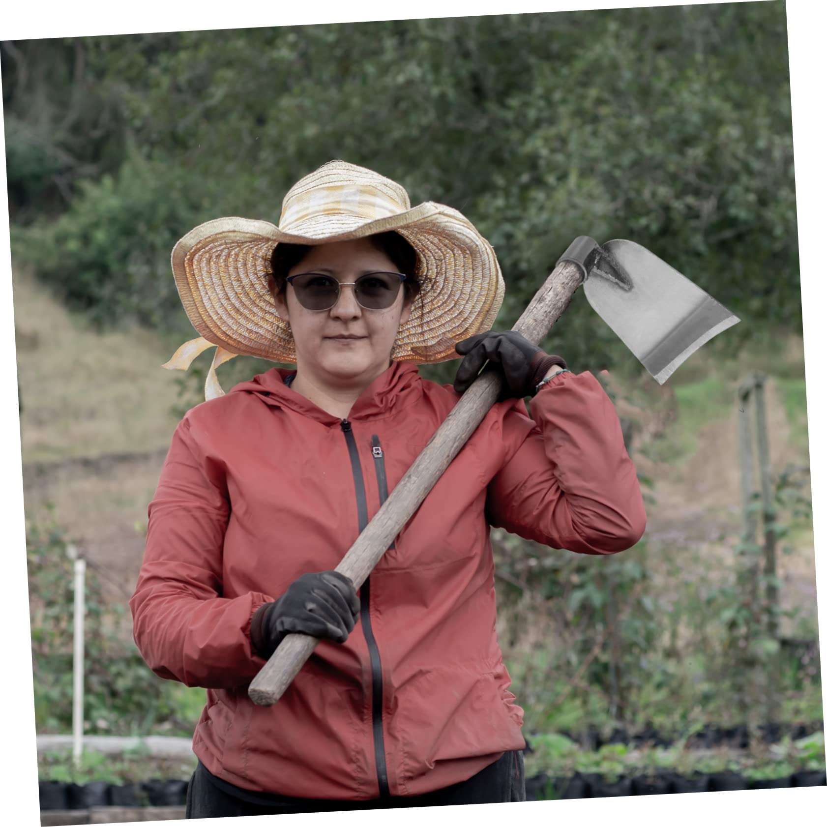 BESPORTBLE Hoe Drill Organizer Weeding Tool Trowel Garden Tool Uprooting Whole Digging Shovels Grass Garden Trowel Edging Duty Cultivator Leaf para for Weeding Landscaping Stainless Steel