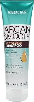Creightons Argan Smooth Shampoo & Conditioner Bundle (250ml) - Professionally Formulated with Argan Oil from Morocco. Replenish Moisture for Strength & Shine. For all Hair Types