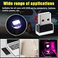 Vista 43 de Augeny 4 lámparas LED USB para el interior del automóvil, luz nocturna decorativa USB enchufable, kit de iluminación ambiental portátil, accesorios