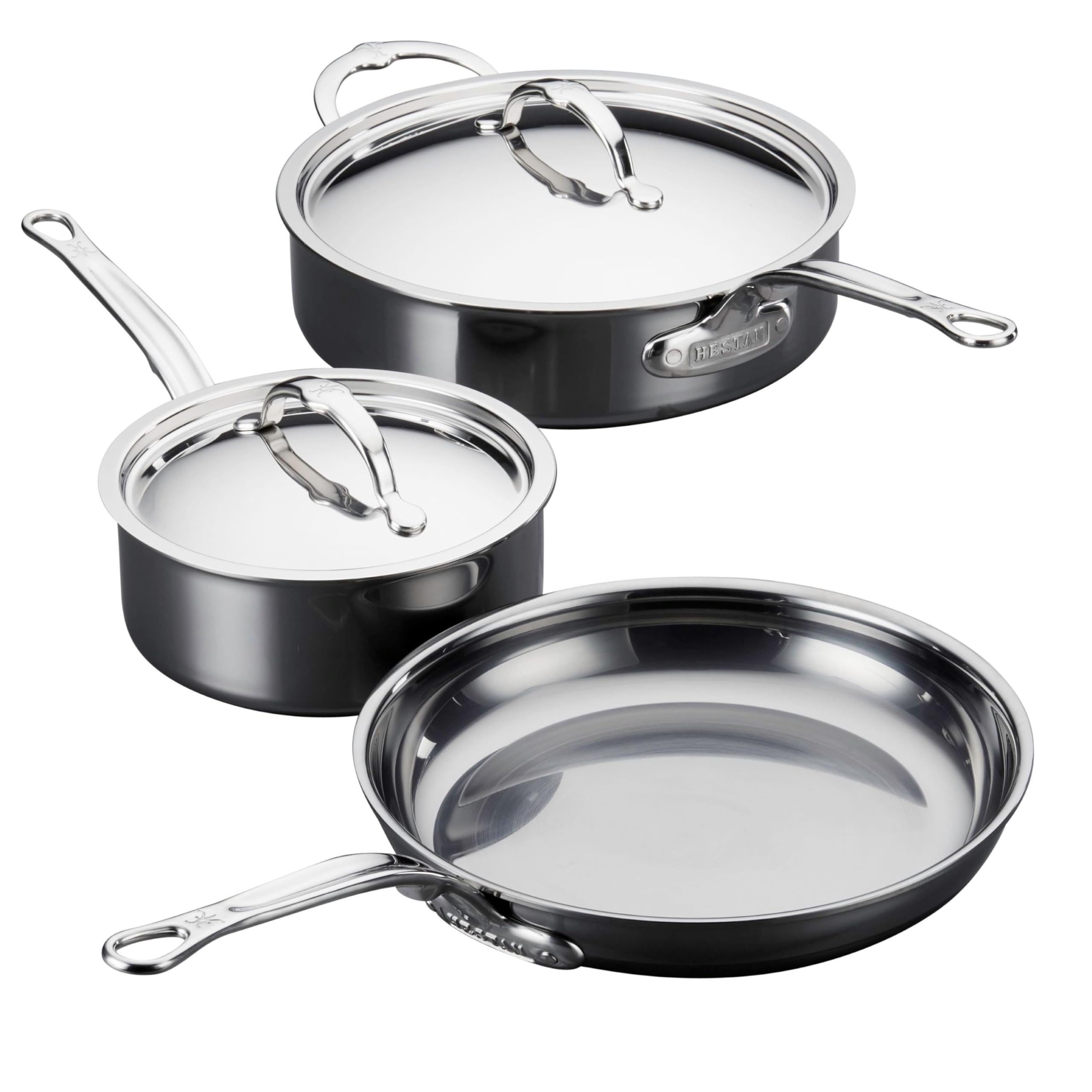 Hestan NanoBond Titanium Stainless Steel 5-Piece Cookware Set