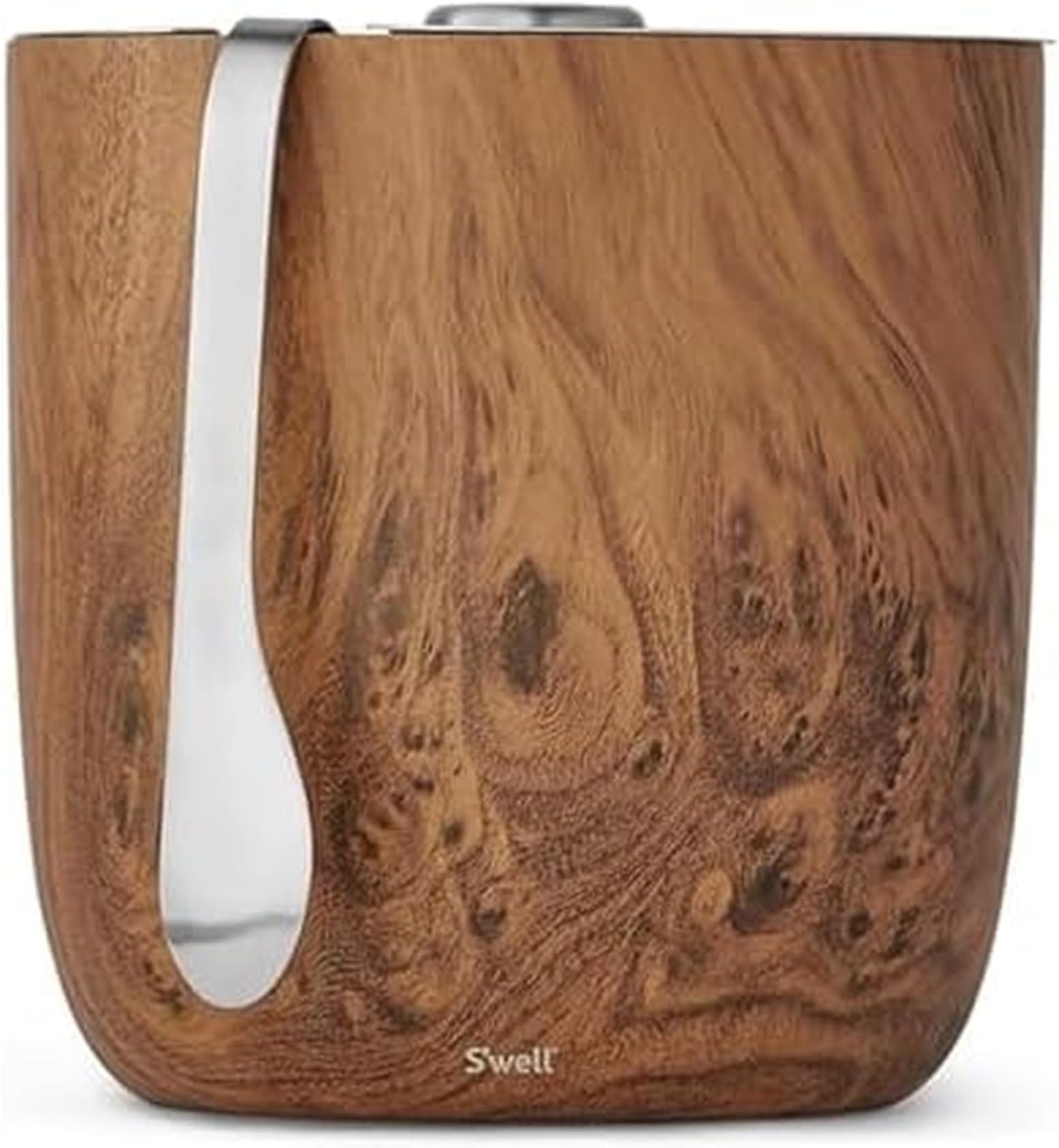 13068-B19-00820 Ice Bucket + Tongs Carafe, 2L/68oz, Teakwood