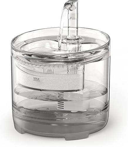 NPET Cat Water Fountain WF050TP 15L Automatic Pet Drinking Fountain with Replacement Faucet Kit