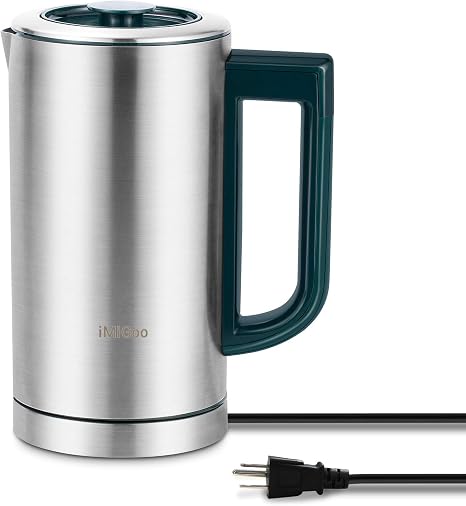 Amazon.com: Cafetera percoladora de té de 23.7 fl oz, 2 tazas, acero  inoxidable, hervidor eléctrico, 33.8 fl oz, MG-T01A : Hogar y Cocina