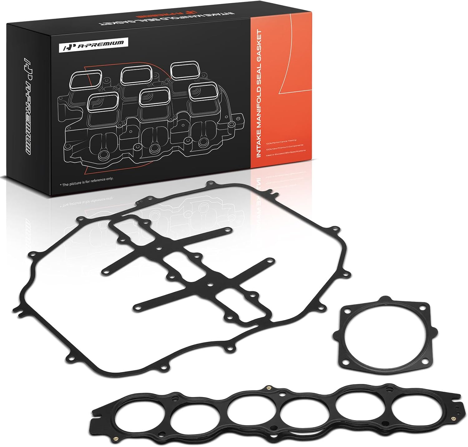 A-Premium Upper Fuel Injection Plenum Gasket Set Compatible with Nissan 350Z 2003-2006 & Infiniti FX35 2003-2008, G35 2003-2007, M35 2006-2008