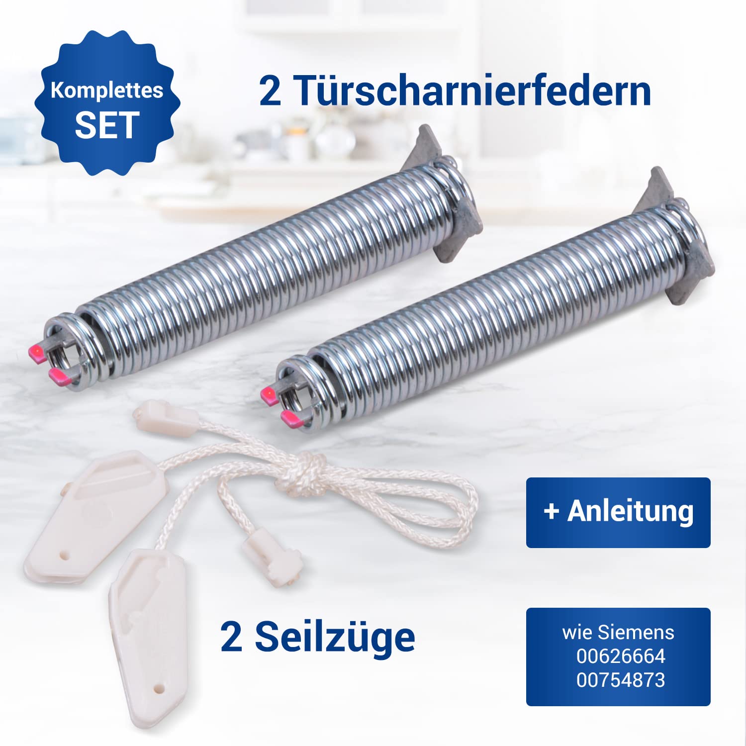 Kit Cerniera E Cavo A Molla Per Lavastoviglie Bosch, Siemens