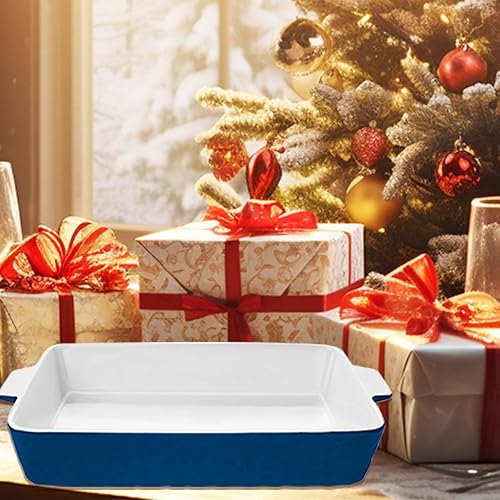 Miniatura 2 de 4 QT Baking Dish, Casserole Dishes for Oven, 9x13 Baking Pan with Handles, Lasagna Pan Deep, Ceramic Casserole Dish Oven Safe for Baking, Lasagna