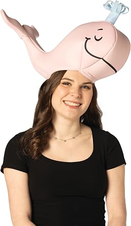 Pink Whale Hat Halloween Costume, Women and Men, Unisex Adults, Adult One Size