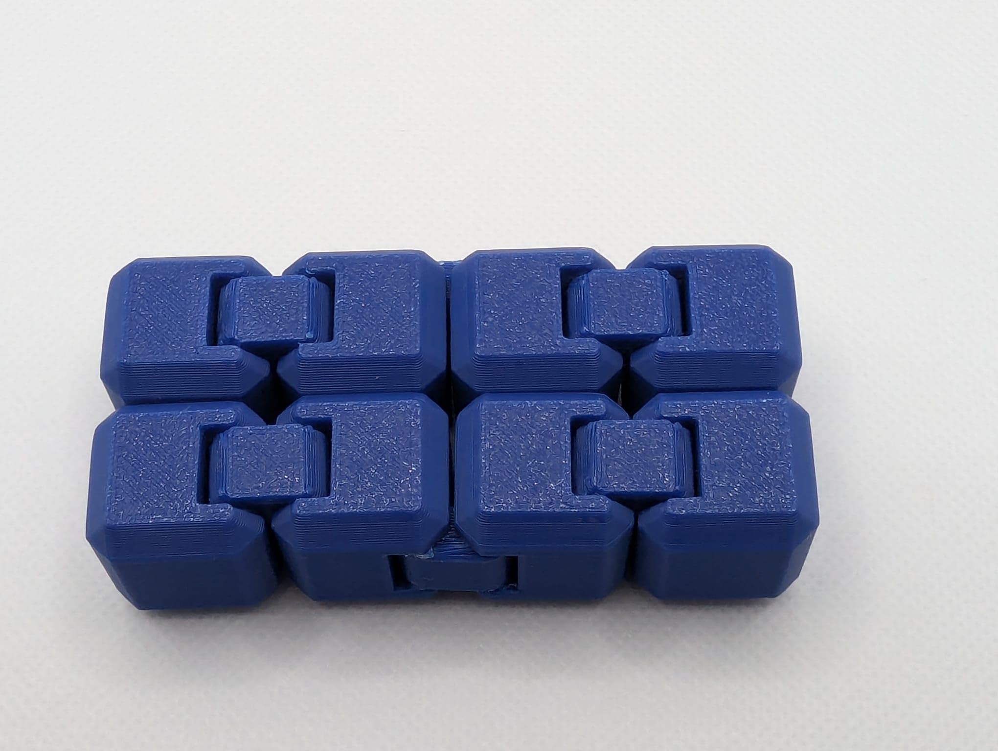 Infinity Cube Desk Gadget – Smooth Folding Focus Tool for Office Professionals, Stress & Anxiety Relief Accessory (Blue)