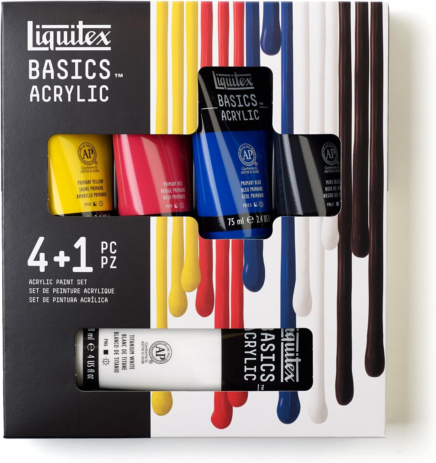 Acrylic paint, Multicolor, 5 Piece Set