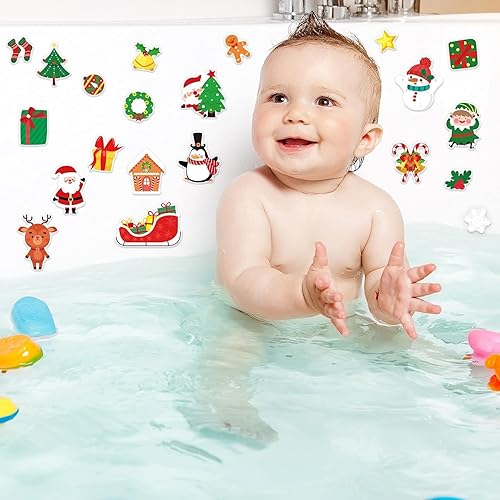 Miniatura 7 de 40 calcomanías de gel grueso de Navidad para invierno, Navidad, para niños, niños pequeños y adultos, hogar, avión, aula, guardería, suministros de