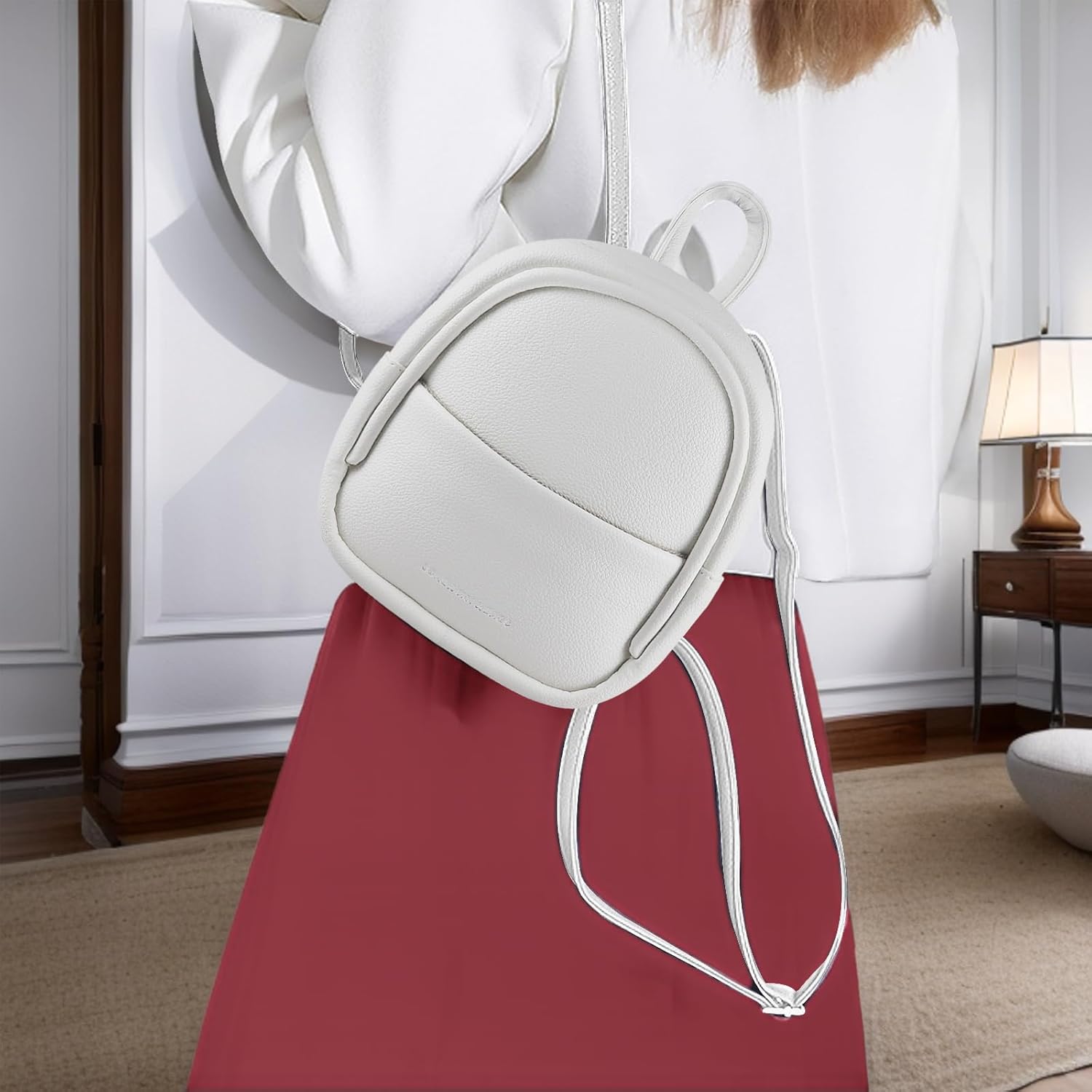 Small Backpacks, PU Leather Small Backpack Purse for Women, Stylish Mini Backpack Cute Backpack (black)