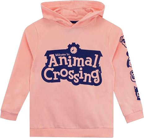 سويت شيرت بغطاء رأس للألعاب من Animal Crossing Girls للأطفال