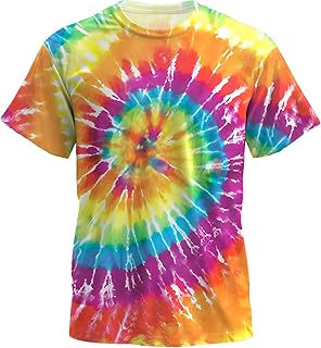 Tie Dye Shirts Men Hippies Senior Short Sleeve Hippies Senior Tie Dye Tee Shirt