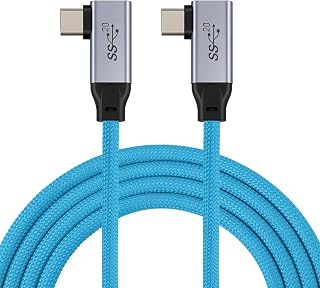 Dual Type C Data Cable Charging Cable Fast Charge to Data Cable USB C Dual Head USB C Interface Super Car Charger Cable 1M for Speakers Smartphones Tablets Laptops