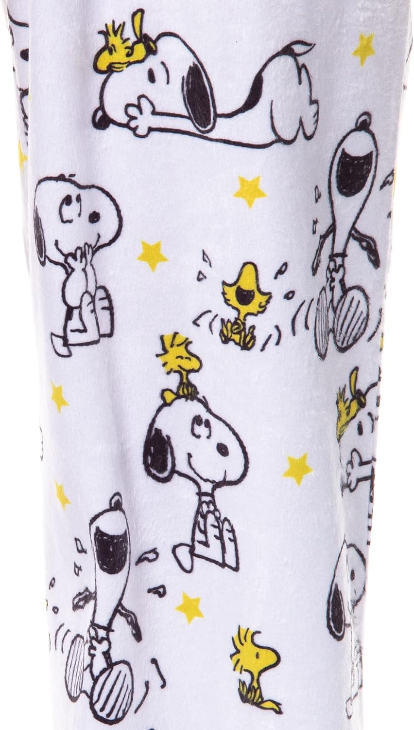 Peanuts Womens' Woodstock Snoopy Characters Friends Sleep Pajama Pants - Image 4